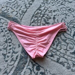 Full Tilt Pink Ruched Bikini Bottom